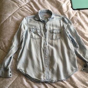 Denim button up shirt